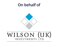 On behalf of Wilson (UK) Investments Ltd